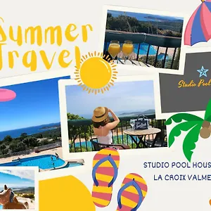 Appartement Studio Pool House Vue Mer Panoramique Amazing Sea View Wifi Linge Linen Inclut Aircondition, La Croix-Valmer